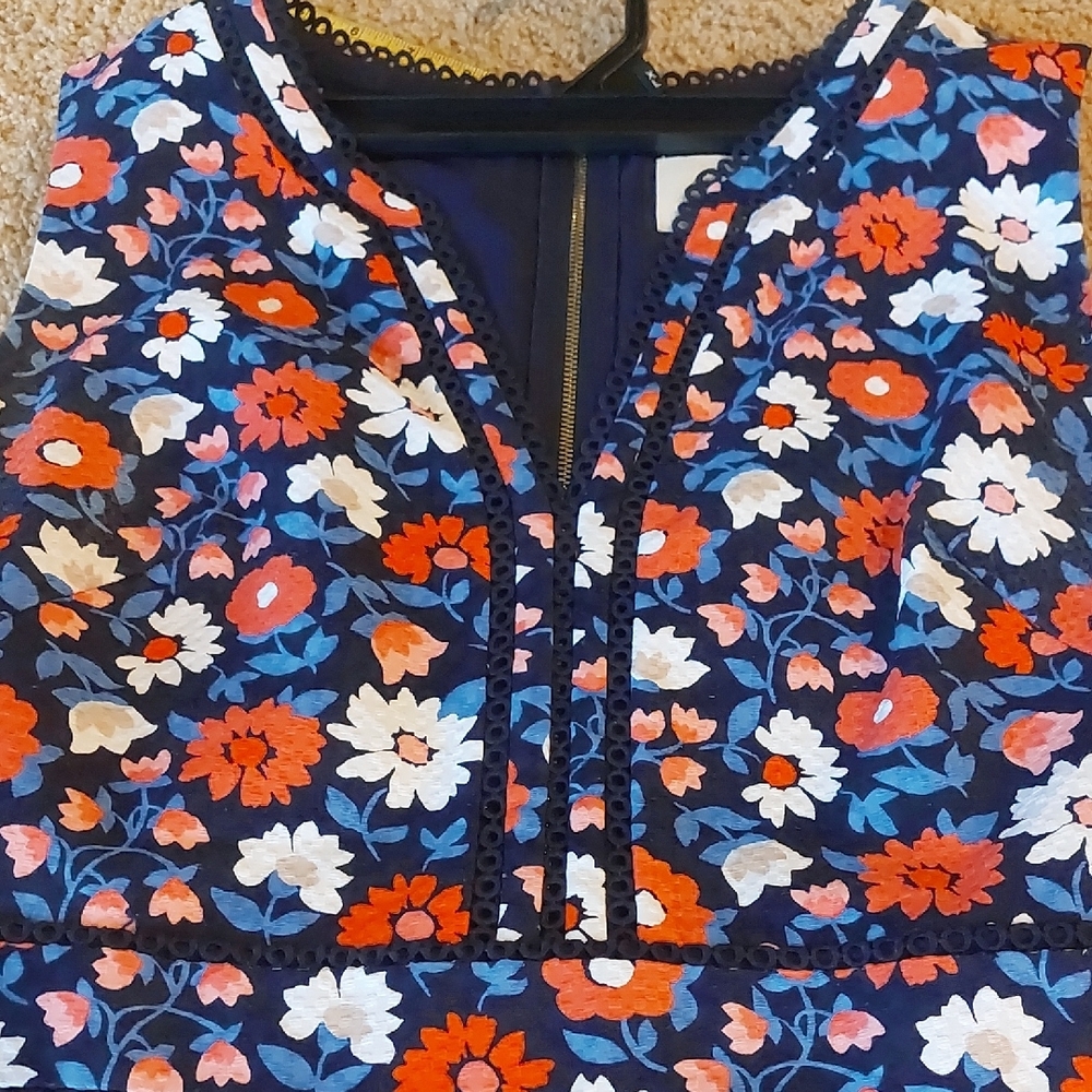 Kate Spade Black and Red Floral Midi Dress - Picture 2 of 10